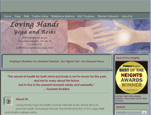 Tablet Screenshot of lovinghandsyoga.com